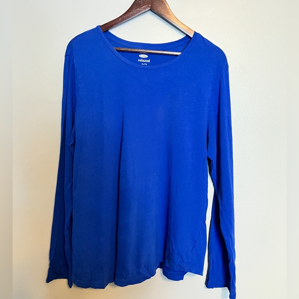 Old Navy Relaxed Cobalt Blue Tee- XL